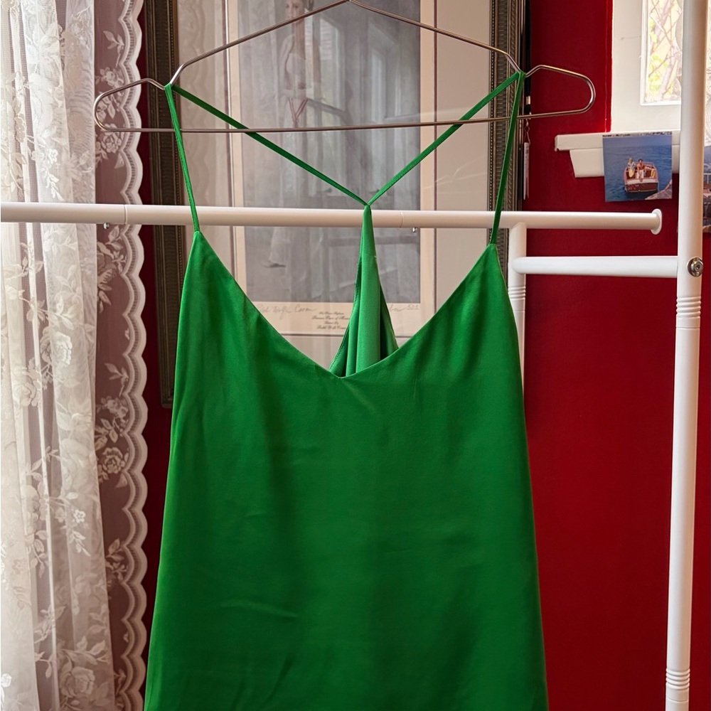 L’Agence Silk Top (Atonement Green Inspo)